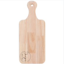 Load image into Gallery viewer, Personalized Wood Cutting Board With Handle- Small